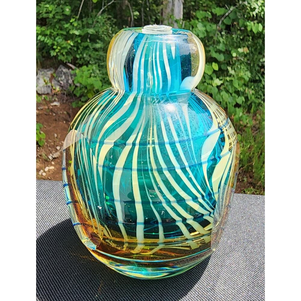 Murano Style Blown Glass Perfume Bottle